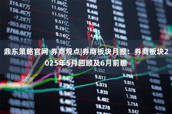 鼎东策略官网 券商观点|券商板块月报：券商板块2025年5月回顾及6月前瞻